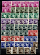 1937 447/454° (lot 71 Timbres) : Serie Reine ASTRID - Usati