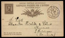 Regno - Interi - Cartolina Postale Per L'estero 10 Cent Mill. 86 (C7) Da Milano 29.3.87 Per La Germania - Autres & Non Classés