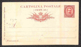Regno - Interi - Lotto Di Due Cartoline Postali 10 Cent Entrambe Con Mill. 91 (C17/18) Nuove - Altri & Non Classificati