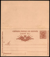 Regno - Interi - Cartolina Postale 7 1/2 Cent + 7 1/2 Terza Tiratura Mill. 92 (C19) Nuova - Sonstige & Ohne Zuordnung