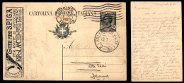Regno - Interi - 1919 - Gomme S.P.I.G.A. (R3/16) - Cartolina Postale Usata - Andere & Zonder Classificatie