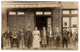 Devanture Comptoir Augier. Carte Photo Animée - Lyon 2