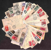 Regno - Documenti/Varie - REGNO - 1925/1939 - Insieme Di 28 Cartoline Con Affrancature In Gran Parte Del Periodo - Desti - Altri & Non Classificati
