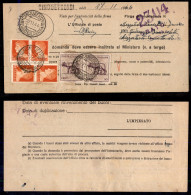 Regno - Documenti/Varie - Duplicazione Buoni Fruttiferi - Quattro 1,75 Lire (254) + Due 50 Cent Lupa (515) Su Parte Di M - Otros & Sin Clasificación