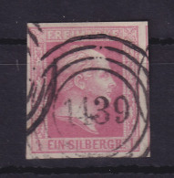 Preußen 1857 König Friedrich Wilhelm IV.  Mi.-Nr. 6 Mit Nummern-O 1439 Stettin - Other & Unclassified