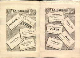 Regno - Volantini Lanciati Da Aereo - 1947 - La Nazione - Pasqua '47 - Volantino Pubblicitario - Otros & Sin Clasificación