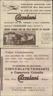 Regno - Volantini Lanciati Da Aereo - 1948 - Cazzulani Cioccolato Milano - Volate Anche Voi Gratis Su Milano - Volantino - Otros & Sin Clasificación