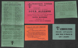 Regno - Volantini Lanciati Da Aereo - 1948 - Democrazia Cristiana - Cinque Volantini Elettorali Diversi - Other & Unclassified