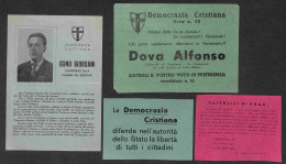 Regno - Volantini Lanciati Da Aereo - 1948 - Democrazia Cristiana - Quattro Volantini Elettorali Diversi - Andere & Zonder Classificatie