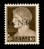 RSI - G.N.R. Brescia - 1943 - 10 Cent (471/I L) - R Accostato A N - Gomma Originale - Altri & Non Classificati