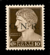 RSI - G.N.R. Brescia - 1943 - 10 Cent (471/I) Con R Scalpellata (pos. 168) - Gomma Integra - Otros & Sin Clasificación