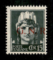 Delcampe - RSI - G.N.R. Brescia - 1943 - 15 Cent (472/Ihb) Con Punto A Sinistra - Gomma Integra - Altri & Non Classificati