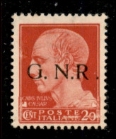 RSI - G.N.R. Brescia - 1943 - 20 Cent (473/I L) Con R Accostato A N - Gomma Integra (225) - Sonstige & Ohne Zuordnung