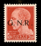 RSI - G.N.R. Brescia - 1943 - 20 Cent (473/I L) - R Accostato A N - Gomma Originale - Otros & Sin Clasificación