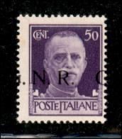 RSI - G.N.R. Brescia - 1943 - 50 Cent (477/I Fc) Con G A Cavallo - Gomma Integra (120) - Sonstige & Ohne Zuordnung