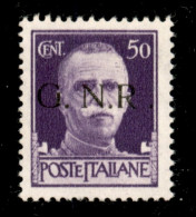 RSI - G.N.R. Brescia - 1943 - 50 Cent (477/I L) Con R Accostato A N - Gomma Integra (150) - Autres & Non Classés