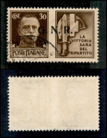 RSI - G.N.R. Brescia - 1943 - 30 Cent Milizia (20/II) Usato (130) - Sonstige & Ohne Zuordnung