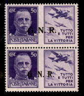 RSI - G.N.R. Brescia - 1943 - Secondo + Terzo Tipo - 50 Cent Aviazione (23/I + 23/II) In Coppia - Gomma Integra - Raybau - Sonstige & Ohne Zuordnung