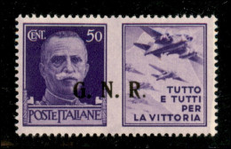 RSI - G.N.R. Brescia - 1943 - 50 Cent Aviazione (23/IIef) - Punto Piccolo Dopo R - Gomma Integra - Sonstige & Ohne Zuordnung