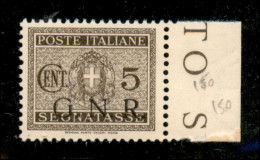 RSI - G.N.R. Brescia - 1943 - 5 Cent (47/I) Con R Spezzata (pos. 150) - Gomma Integra - Other & Unclassified