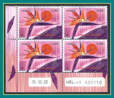 Coin Daté ** MNH Oiseau De Paradis 2024 Fleur Flower - 2020-…