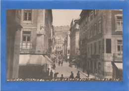 PORTUGAL - LISBOA Rua Do Santa Justa, Mai 1920, Carte Photo - Lisboa