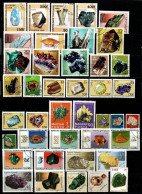 Kleine Sammlung Mineralien Minerals - Aus Aller Welt - Postfrisch MNH + Gestempelt Used - Mineralien