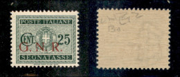 RSI - G.N.R. Brescia - 1943 - 25 Cent (50/I) - Gomma Integra - Raybaudi (30) - Altri & Non Classificati