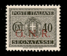 RSI - G.N.R. Brescia - 1943 - 40 Cent Segnatasse (52/I) - Gomma Integra - Molto Ben Centrato (200+) - Sonstige & Ohne Zuordnung