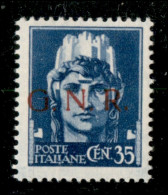 RSI - G.N.R. Verona - 1944 - 35 Cent (476) - Gomma Integra - Cert. AG (350) - Autres & Non Classés