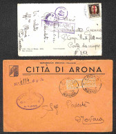 RSI - Provvisori - 1944/1945 - Cinque Buste E Una Cartolina Con Diverse Affrancature Del Periodo - Autres & Non Classés