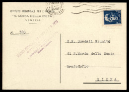 RSI - Provvisori - 35 Cent Imperiale (250 Regno) Isolato Su Cartolina Da Venezia Del 7.2.44 (100+) - Sonstige & Ohne Zuordnung