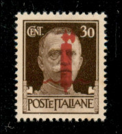 RSI - Provvisori - 1944 - Firenze - 30 Cent (492/I - Carminio Lilla) - Gomma Integra - Chiavarello (200) - Sonstige & Ohne Zuordnung