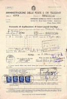 RSI - Documenti/Varie - Quattro 1,25 Lire Imperiale (253) Su Intera Domanda Di Duplicazione (Mod. B.I. 5) - Adro 8.10.43 - Other & Unclassified