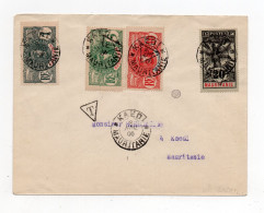 !!! MAURITANIE, TAXES N°1,2 ET 3 SUR LETTRE PHILATELIQUE DE KAEDI DE 1906 - Briefe U. Dokumente