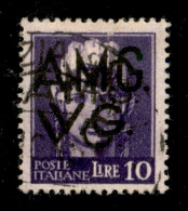 Trieste  - Trieste AMG VG - 1945  10 Lire (11e) Usato - Doppia Soprastampa - Alfani (450) - Andere & Zonder Classificatie