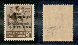 Emissioni Locali - Castiglione D'Intelvi - 1945 - 1 Lira Su 30 Cent (9) - Gomma Integra (125) - Altri & Non Classificati