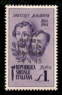 C.L.N. - Imperia - 1945 - 1 Lira Bandiera (14d) - Senza Trattini - Gomma Integra - Sonstige & Ohne Zuordnung