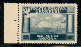 Corpo Polacco - 1946 - 55 Groszy (6A) - Bordo Di Foglio - Gomma Integra - Altri & Non Classificati