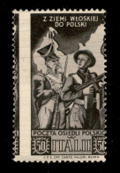 Corpo Polacco - 1946 - 50 Cent Soccorso Di Guerra (20d) - Dentellatura Verticale Spostata A Sinistra - Gomma Integra - Otros & Sin Clasificación