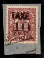 Occupazioni I Guerra Mondiale - Trentino-Alto Adige - 1918 - Taxe 10 Su 10 Heller (67) Usato Su Frammento - Andere & Zonder Classificatie