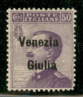 Occupazioni I Guerra Mondiale - Venezia Giulia - 1918 - 50 Cent (27) - Gomma Integra (200) - Andere & Zonder Classificatie