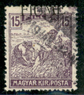 Occupazioni I Guerra Mondiale - Fiume - 1919 - 15 Filler (9f) - Soprastampa In Alto A Cavallo - Non Catalogato - Usato - Andere & Zonder Classificatie