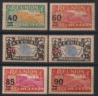 REUNION - 1922-27 - N°YT. 97 à 102 - Série Complète - Neuf Luxe ** / MNH / Postfrisch - Nuovi