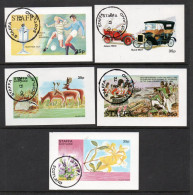 Scotland Locals/Cinderellas Staffa X 5 Fine Used(CTO) Niniature Sheets Post Free Within UK - Lokale Uitgaven