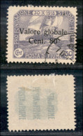 Occupazioni I Guerra Mondiale - Fiume - 1920 - 60 Cent Valore Globale (106 A - Violetto) - Usato - Cert. AG (600) - Andere & Zonder Classificatie