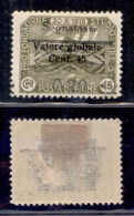 Occupazioni I Guerra Mondiale - Fiume - 1921 - Segnatasse - 0.20 Su 45 Cent (36Kd) - Soprastampa Evanescente - Gomma Ori - Andere & Zonder Classificatie