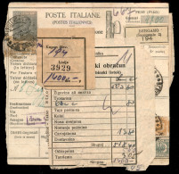 Occupazioni II Guerra Mondiale - Lubiana - Bollettino Pacchi Da Bergamo Del 17.2.42 Tassato In Arrivo Al Retro - Other & Unclassified