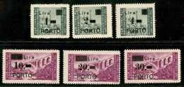 Occupazioni II Guerra Mondiale - Occupazione Jugoslava - Istria E Litorale Sloveno - 1946 - Segnatasse Soprastampati (8/ - Sonstige & Ohne Zuordnung