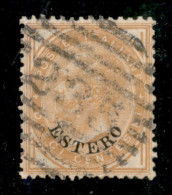 Uffici Postali All'Estero - Levante - Emissioni Generali - 1874 - 10 Cent Estero (4) Usato - Ottimamente Centrato - Altri & Non Classificati